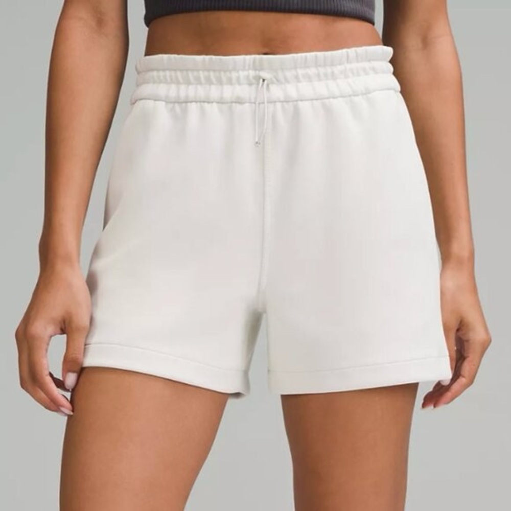 Lululemon Eggshell White Softstreme Shorts, 8
